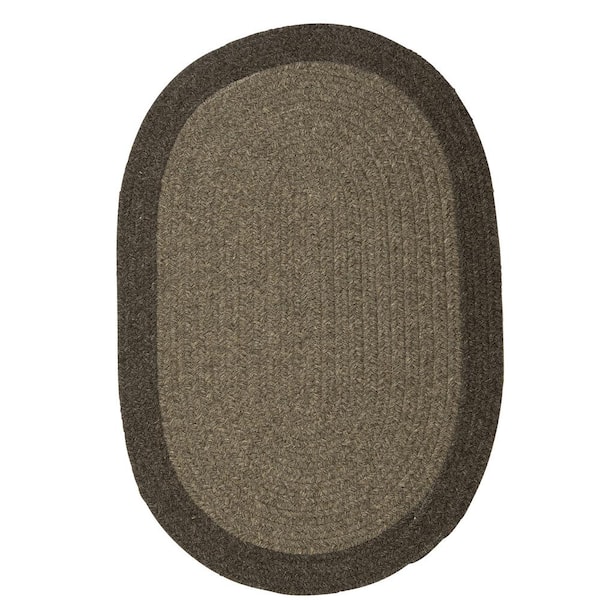 North Brown Earth 2 ft. x 8 ft. Braided Runner Rug