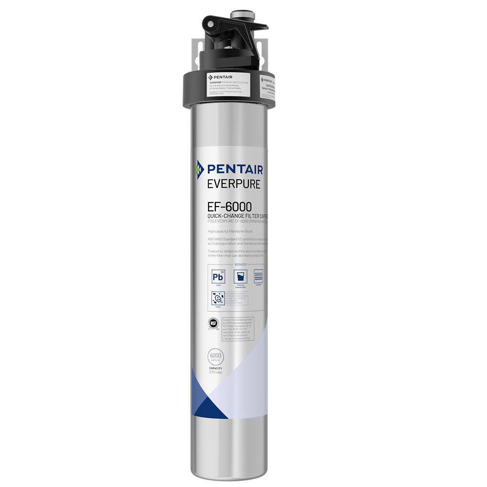 PENTAIR Everpure EF3000 Under Sink Drinking Water Filtration System in Silver EV985500 The