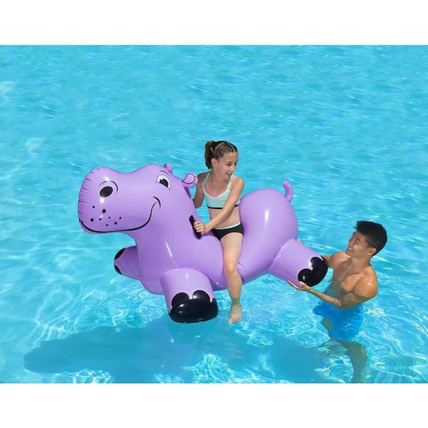 Poolmaster Happy Hippo Swimming Pool Float Rider