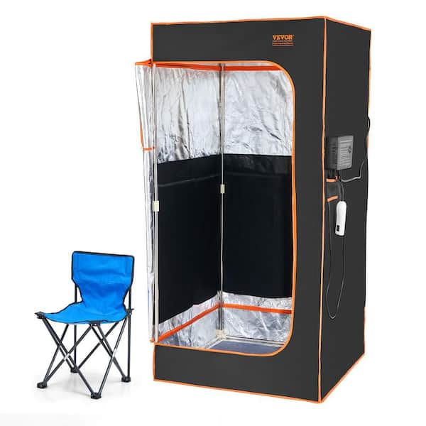 Portable Sauna Tent,1400 Watt Personal Sauna Kit for Home Spa,Time & Temperature Remote Control, Black