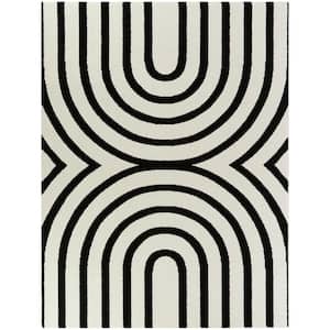 Thompson White 8 ft. x 10 ft. Contemporary Area Rug