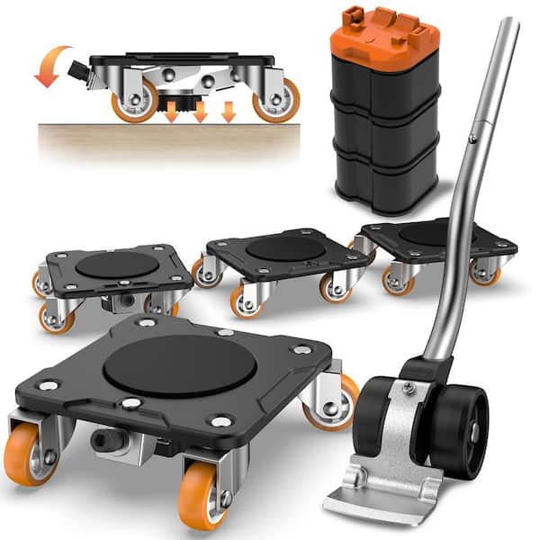 1100 lb. Furniture Mover with Furniture Lifter, Lock Piano Dollies for Long-Term Stability of Heavy Sofa Washing Machine