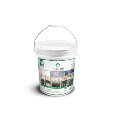 TekTop 5 Gal. White 100% Silicone High Solids Roof Coating