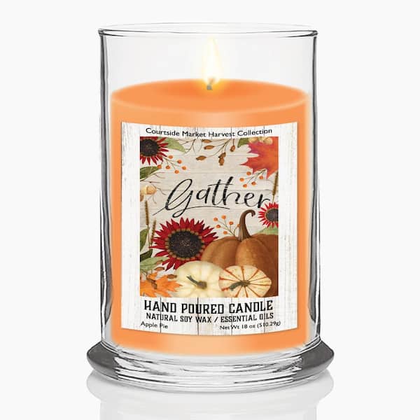Welcome Fall II 18 oz Status Candle Glass