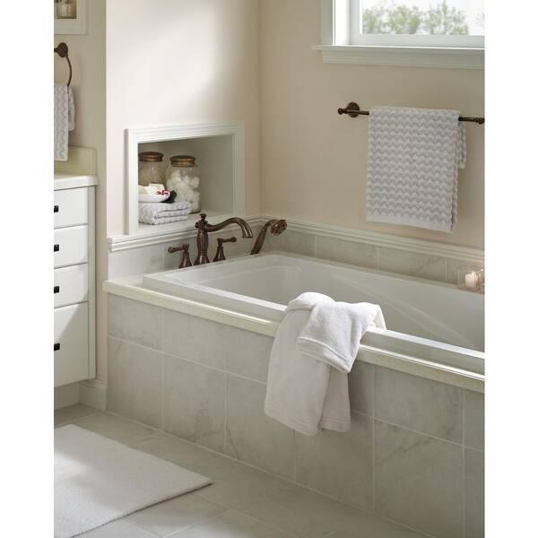 Delta Cassidy 2 Handle Tub Deck Mount Roman Tub Faucet With Hand