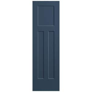 24 in. x 80 in. 3-Panel Winslow Single Bore Hollow Core Night Tide Molded Composite Interior Door Slab