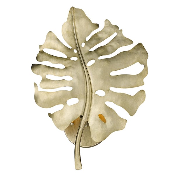 Golden Lighting Aruba 1 Light White Gold Wall Sconce
