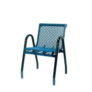 18 in. Diamond Green Portable Commercial Park Contour Food Court Chair
