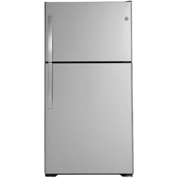 GE 21.9 cu. ft. Top Freezer Refrigerator in Stainless Steel, ENERGY STAR