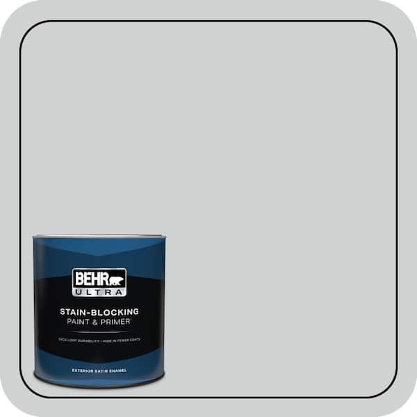 BEHR ULTRA 1 qt. #N530-2 Double Click Satin Enamel Exterior Paint & Primer