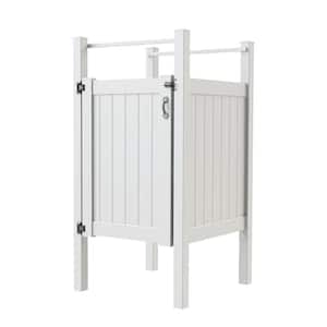 4 ft. x 4 ft. Vinyl Privacy Outdoor Shower Stall Kit with Un-Assembled Gate