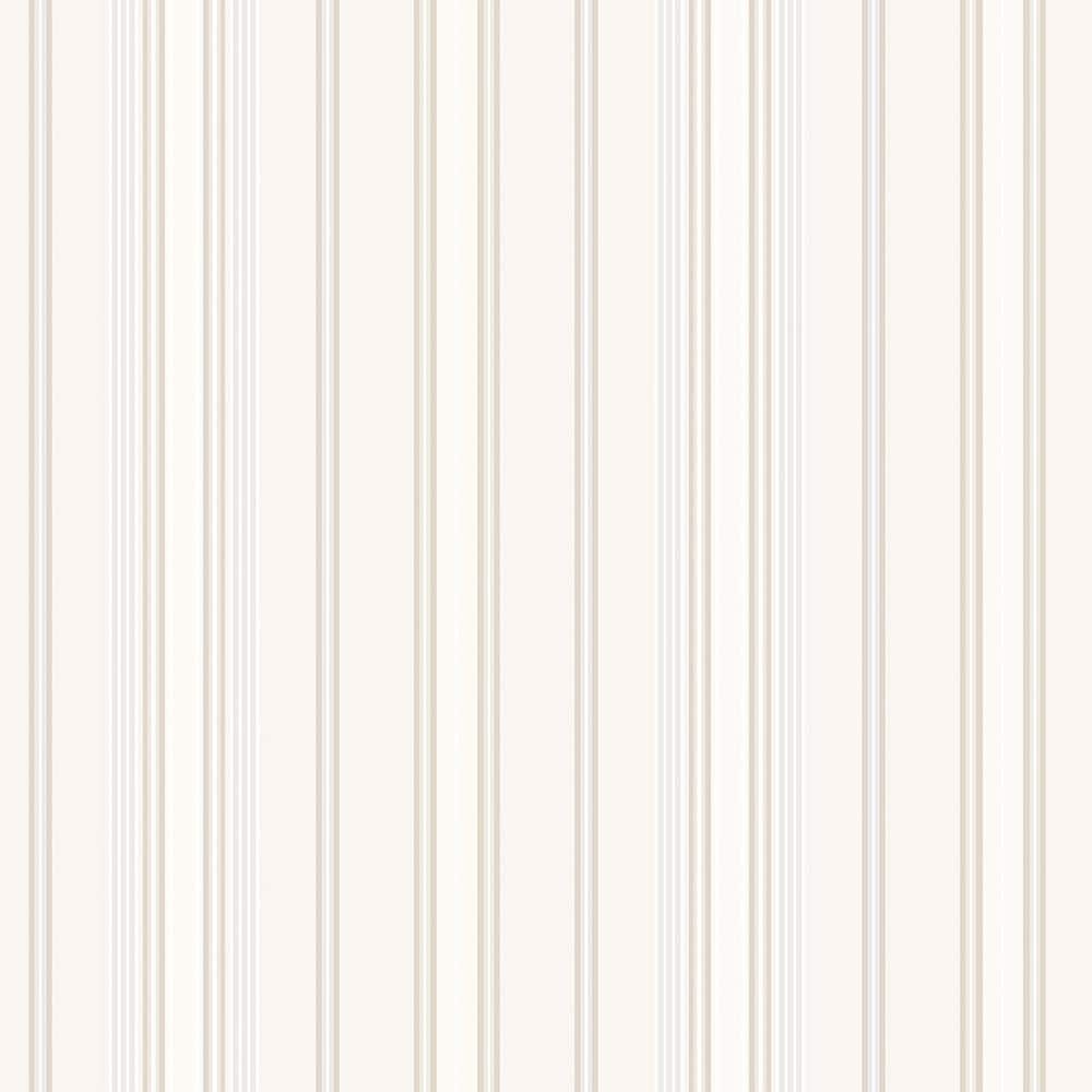 Nostalgie Beige Stripe Wallpaper Sample