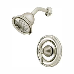 Marquette Single-Handle 1-Spray Shower Faucet in Satin Nickel (Valve Included)