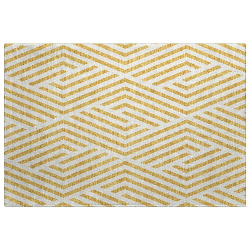 Dream Shag Premium Machine Washable Abstract ADS550 Gold 2 ft. x 3 ft. Accent Rug price history on PriceWatchPro