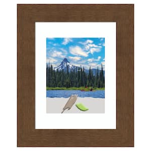11 in. x 14 in. Matted to 8 in. x 10 in. Carlisle Brown Wood Picture Frame Opening Size