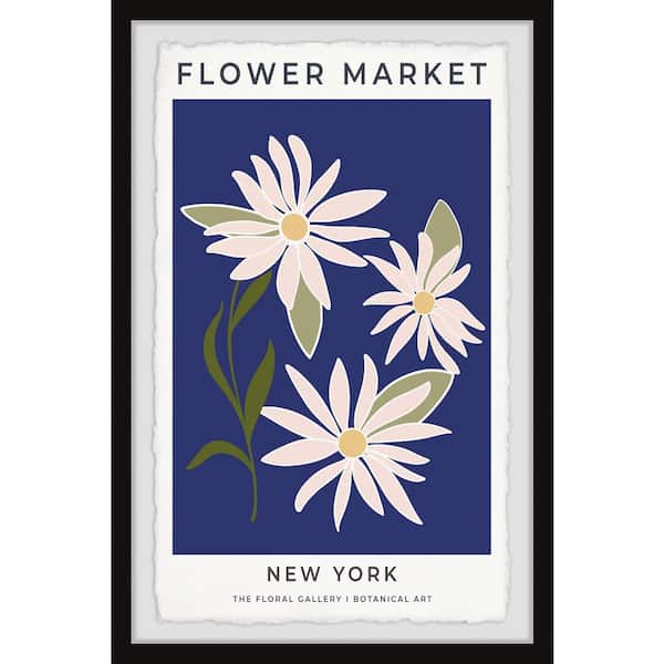 Unbranded "Flower Market New York" by Marmont Hill Framed Nature Art Print 12 in. x 8 in.