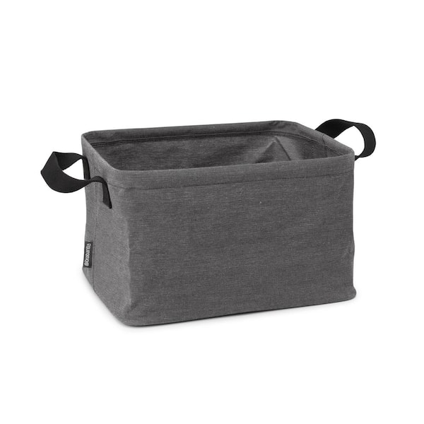 Pepper Black W 17.0 in x D 14.5 in H 10.0 in - Foldable Fabric Laundry Basket (1-Pack)