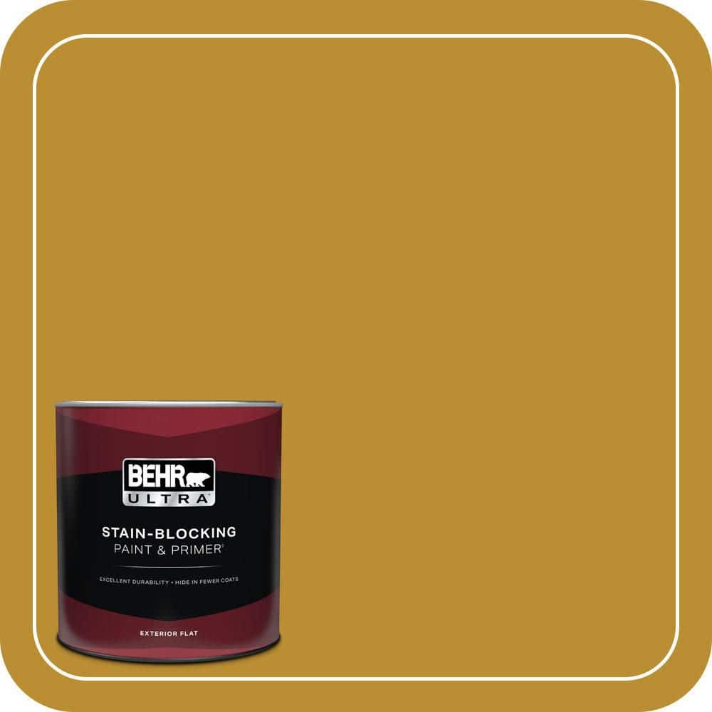 1 qt. #360D-7 Brown Mustard Flat Exterior Paint & Primer price history on PriceWatchPro