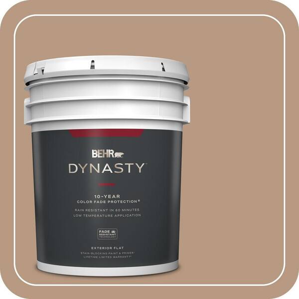 BEHR DYNASTY 5 gal. #MQ2-41 Cavern Clay Flat Exterior Stain-Blocking Paint & Primer
