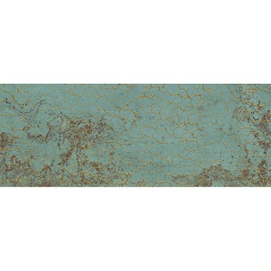Nimbus Viridian Green Gold Vein 17.6 in. x 47 in. Textured Ceramic Rectangle Wall Tile (17.23 sq. ft./case) (3-pack)