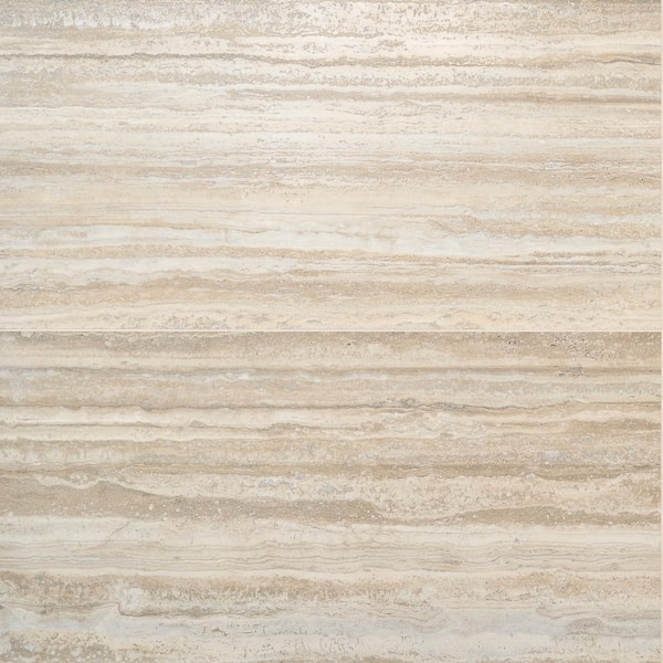 Ivy Hill Tile Imperia Travertine Hazelnut 23.5 in. x 47.08 in. Stone Look Satin Porcelain Floor and Wall Tile (30.98 sq. ft./Case)