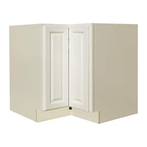 Newport Ready to Assemble 36x34.5x24 in. Lazy Susan Base Cabinet in Classic White