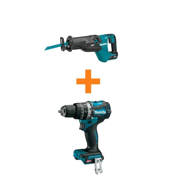 Makita 40V max XGT Brushless Cordless AVT Orbital Recipro Saw w/bonus 40V Max XGT Compact Brushless 1/2 in. Hammer Driver-Drill