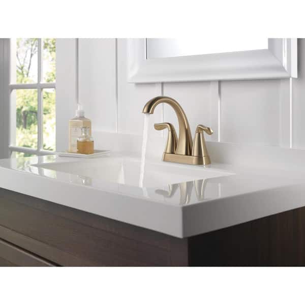 Arvo Gold 4 in. Centerset 2-Handle Bathroom Faucet in Champagne Bronze