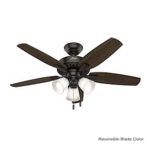 Oakfor 48 in. LED Indoor Noble Bronze Ceiling Fan with Light