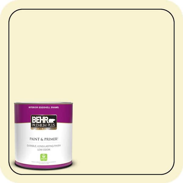 BEHR PREMIUM PLUS 1 qt. #P320-1 Flashpoint Eggshell Enamel Low Odor Interior Paint & Primer