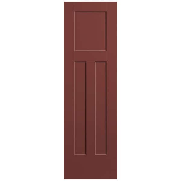 Masonite 24 in. x 80 in. 3-Panel Winslow Single Bore Solid Core Red Bluff Molded Composite Interior Door Slab