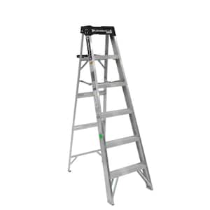 6 ft. Aluminum Step Ladder with 300 lbs. Load Capacity Type IA Duty Rating