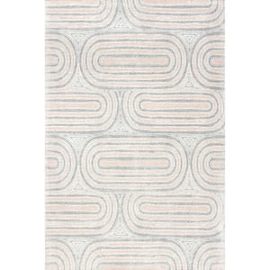 Hartley Grey 5 ft. x 8 ft. Geometric Wool Area Rug