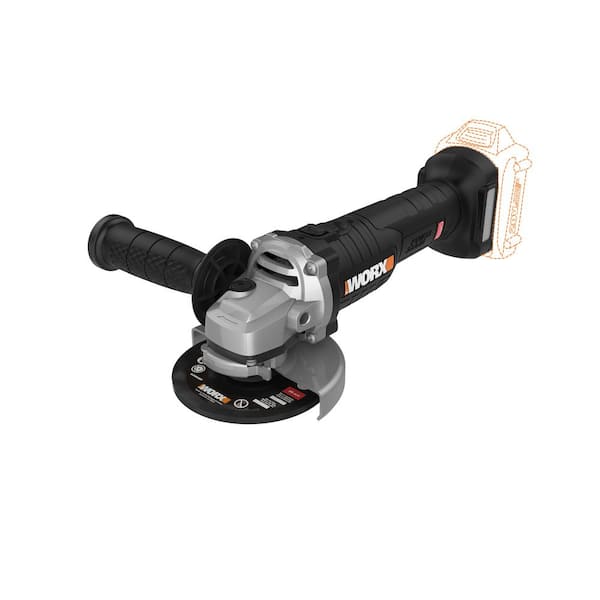 Worx Power Share 20-Volt Cordless 4-1/2 in. Angle Grinder with Brushless Motor (Tool-Only)