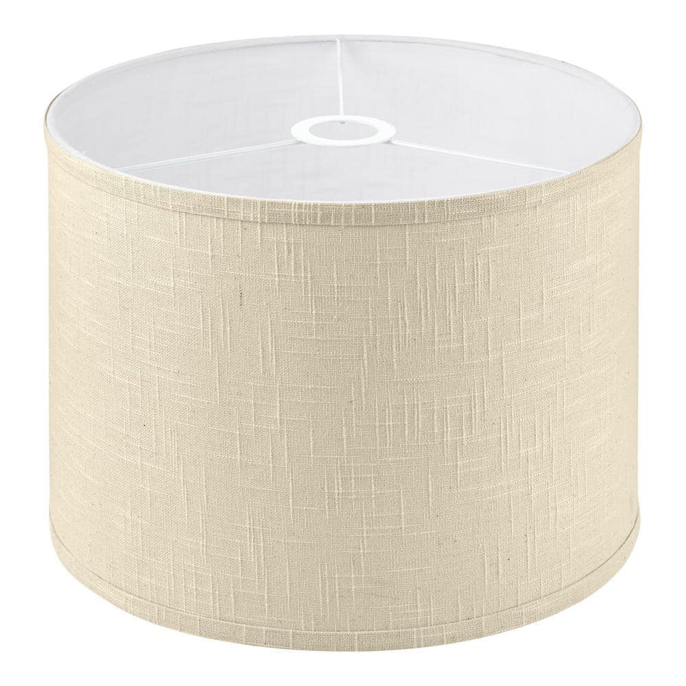 2-1/4 in. Fitter Small Linen Fabric Drum Pendant Lamp Shade 860955
