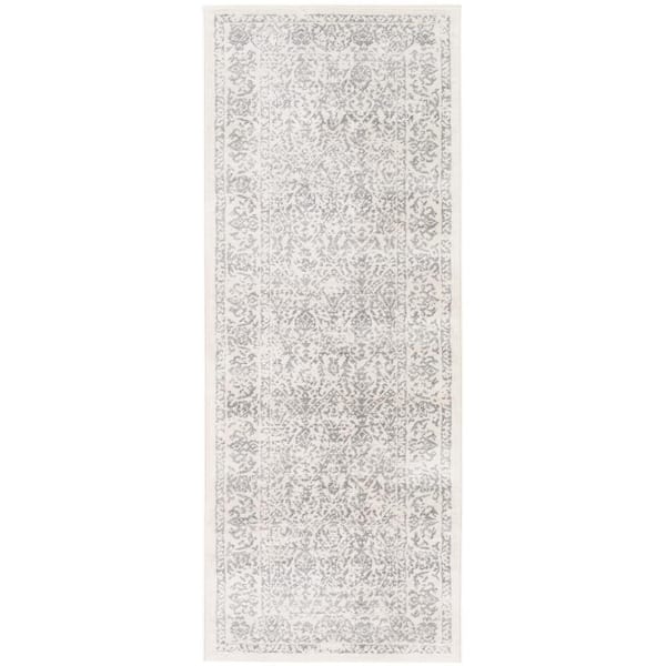 Livabliss Saul White 2 ft. 7 in. x 7 ft. 3 in. Runner Area Rug