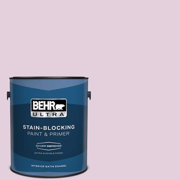 BEHR ULTRA 1 gal. #680C-3 Rose Glow Extra Durable Satin Enamel Interior Paint & Primer