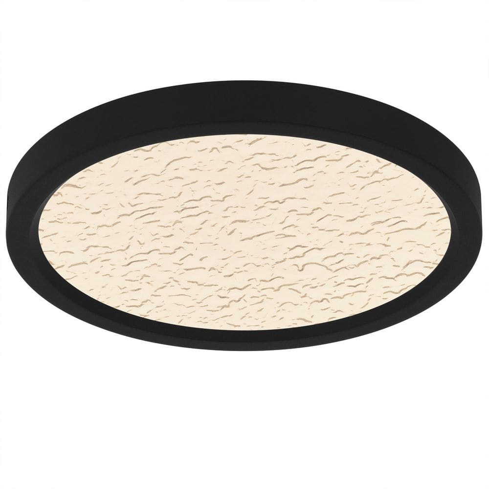 Outskirts 11 in. Earth Black Integrated LED Flush Mount with Acrylic Shade price history on PriceWatchPro