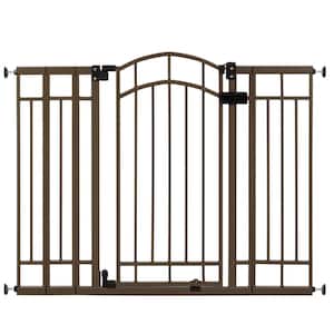 The Doorway 48W Series Pressure Mounted Pet and Baby Gate, Openings 29in.-48in. Wide, 36in. Tall - Bronze