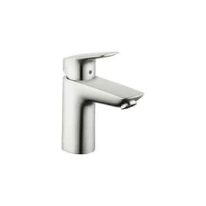 Logis Single Handle Single Hole Bathroom Faucet in Brushed Nickel