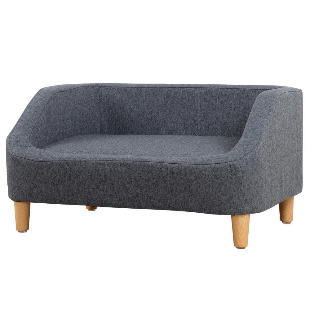 Small 30 in. Gray Pet Sofa Dog Sofa Cat sofa Cat Bed Pet Bed Dog Bed Rectan