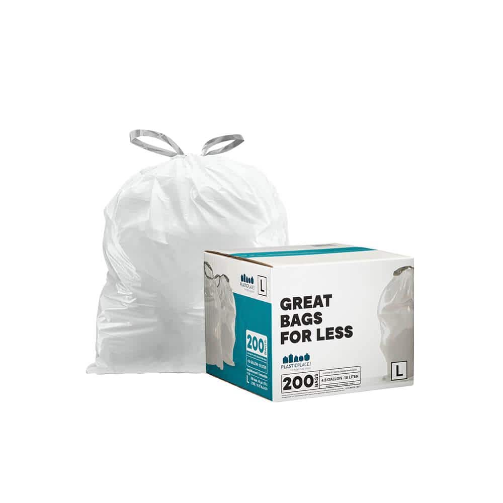 Brabantia 1.6 Gal. (6L) Compostable Perfectfit Trash Can Liners