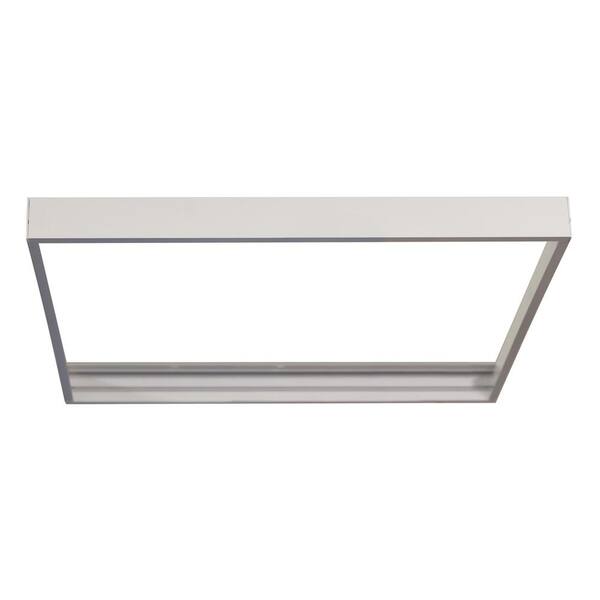 Worldwide Lighting 2 ft. x 4 ft. 50-Watt Flat Panel LED White Surface Mounting Frame Kit