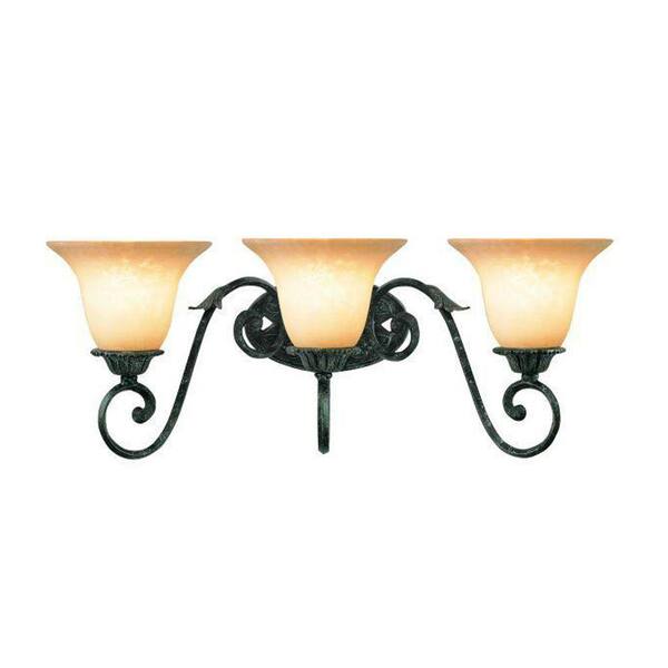 Eurofase Elderon Collection 3-Light Antique Bronze Bath Bar Light