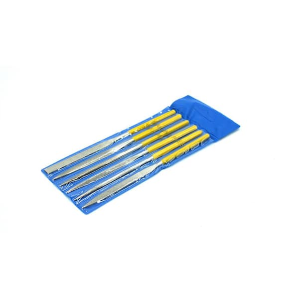 6-Piece Diamond File Set Assorted Types, 6.25 in. Long, Box of 3