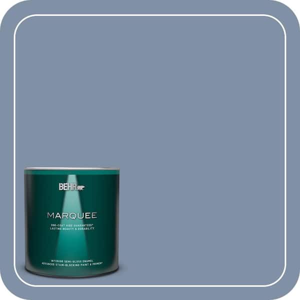 BEHR MARQUEE 1 qt. #MQ5-16 Montage One-Coat Hide Semi-Gloss Enamel Interior Paint & Primer