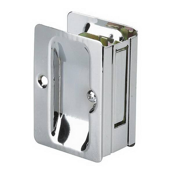 Onward 3-7/32 in. Chrome Pocket Door Pull with Passage Handle 1700CPSBC