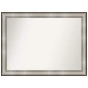 Imperial Silver 43 in. W x 32 in. H Rectangle Non-Beveled Framed Wall Mirror in Silver