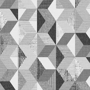 Tribal Geo Mono Peel and Stick Wallpaper