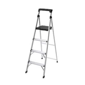 4-Step Aluminum Ultra-Light Step Stool Ladder with 225 lb. Load Capacity